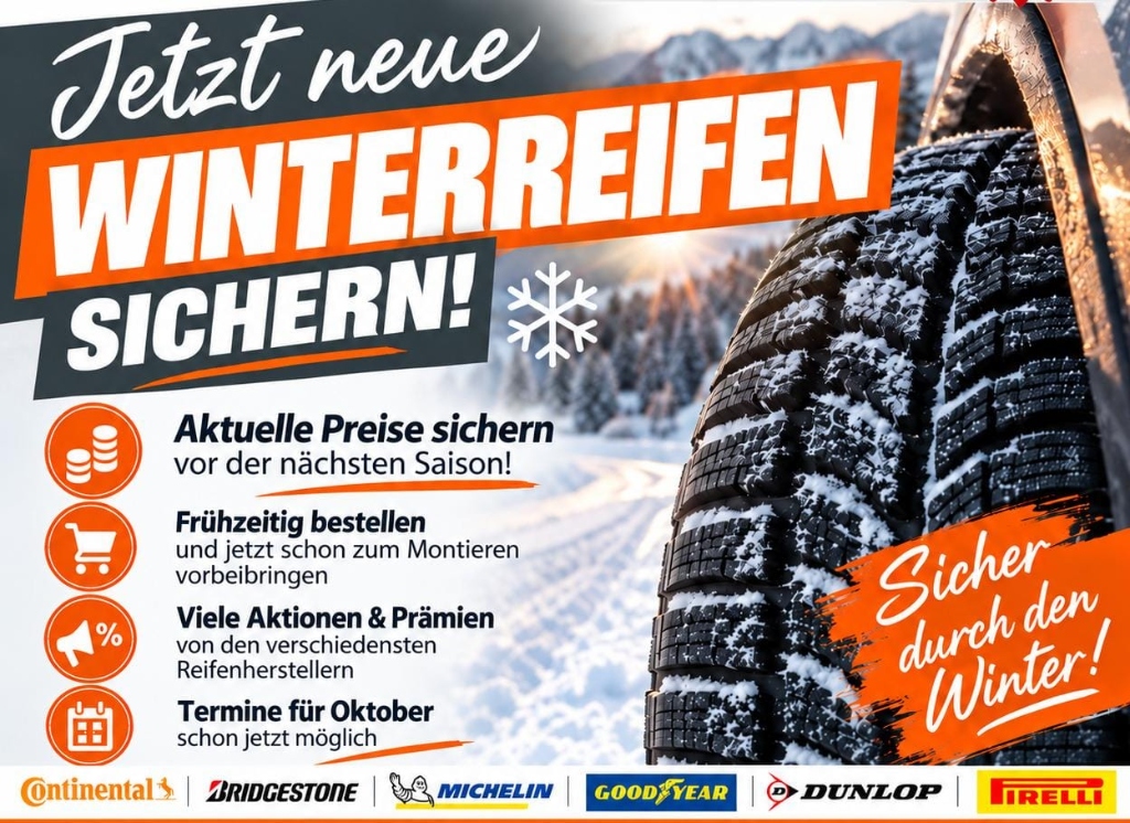Jetzt neue Winterreifen sichern!